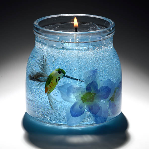 Candelight Handmade Blue Sea Gel Wax Candle